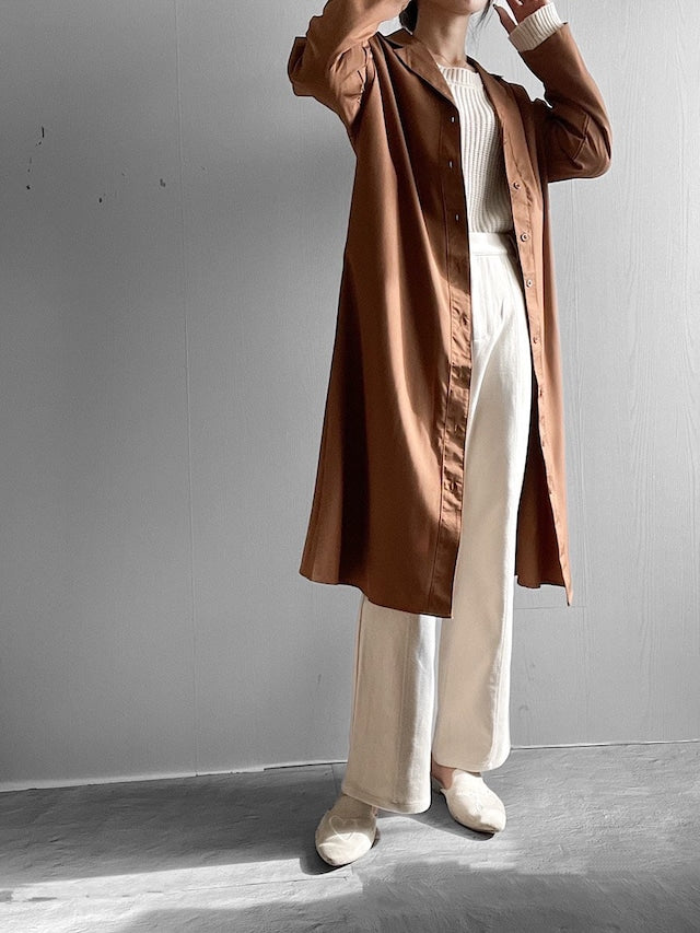 ロングダウンワンピース