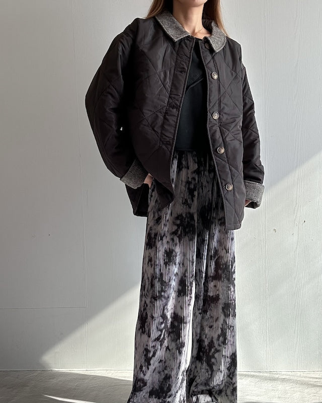 ステンカラー コート キルティング ジャケット