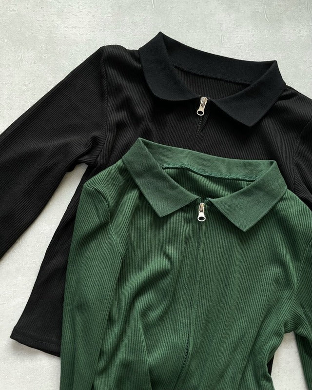 両開きジッパーリブ