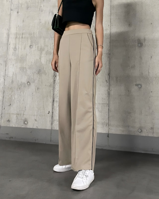 サイドラインワイドパンツ