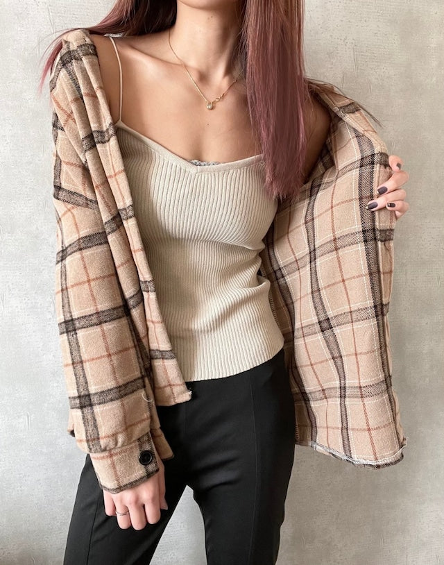 リブキャミソール