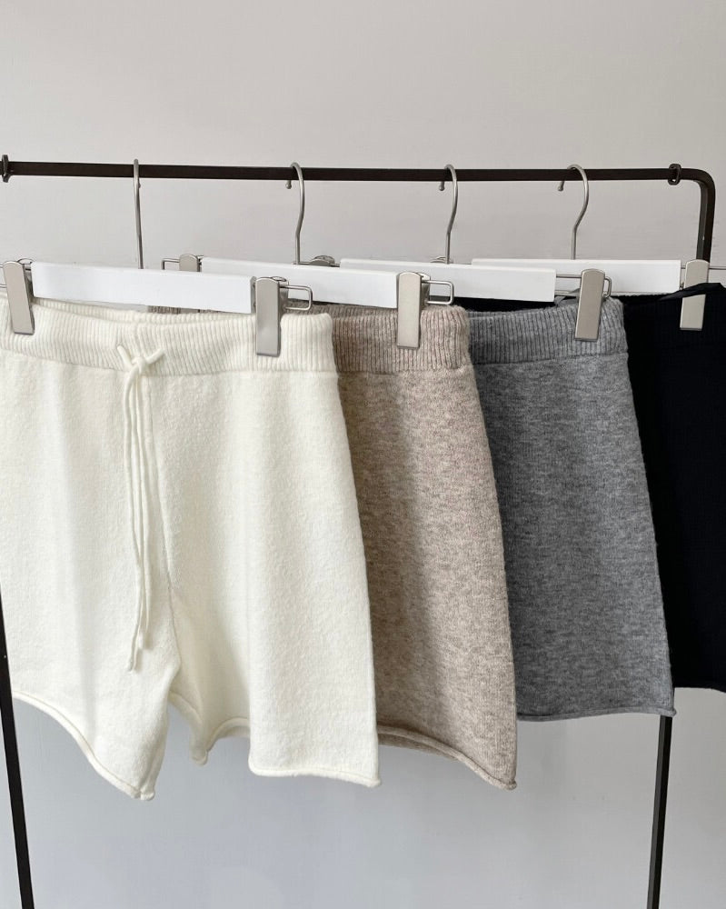 ニットショートパンツ 豊富なカラー