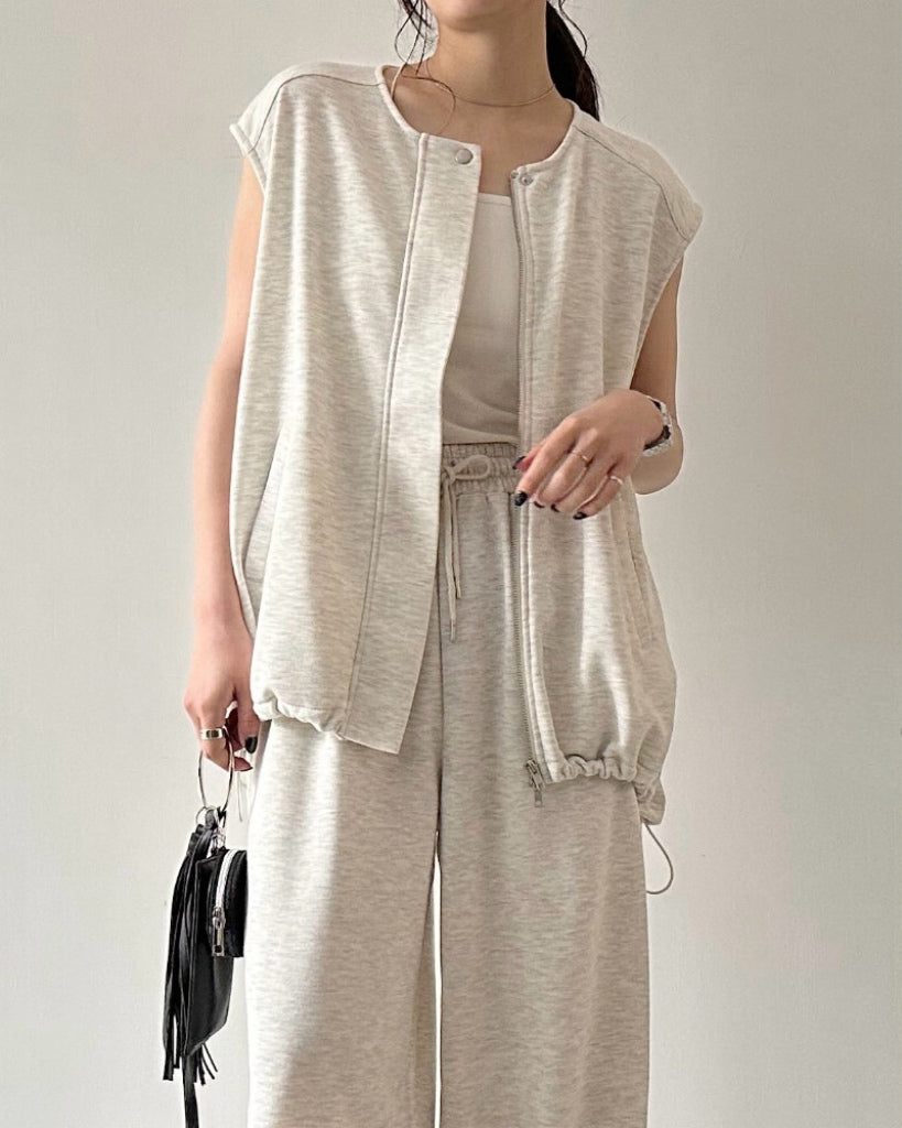 裏毛バルーンベスト