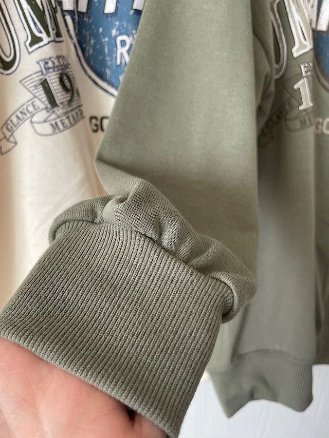 ヴィンテージ切り替えスウェット