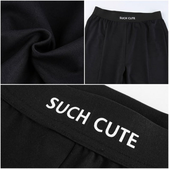 ジッパーフレア美脚パンツ