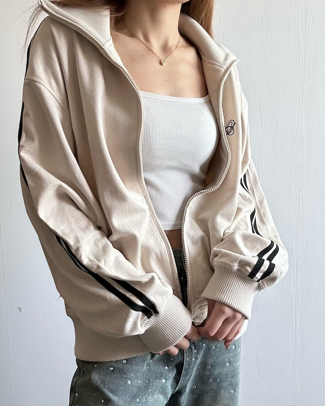 スエードポンチトラックジャケット