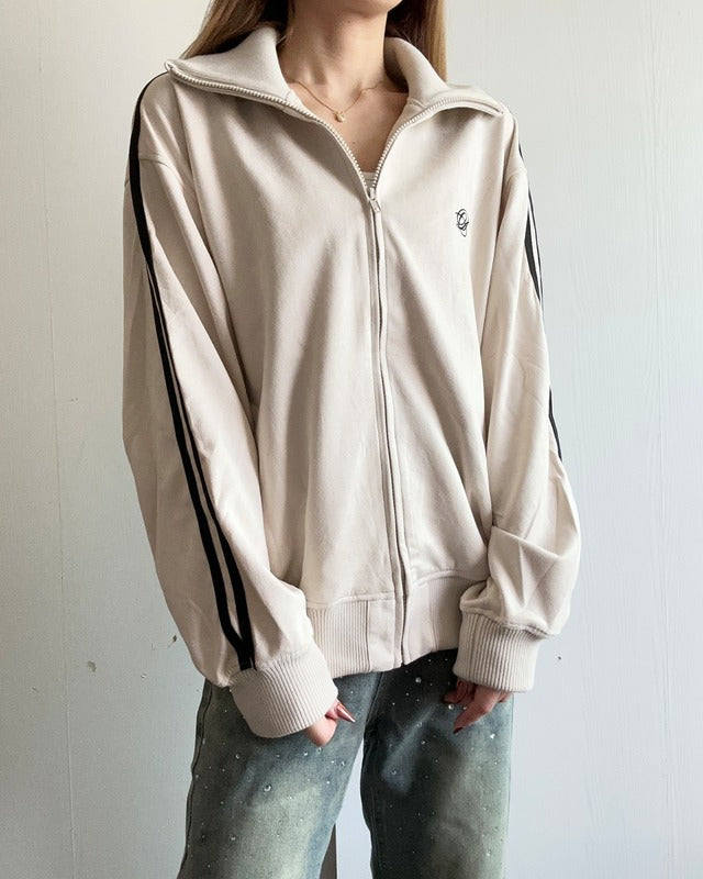 スエードポンチトラックジャケット