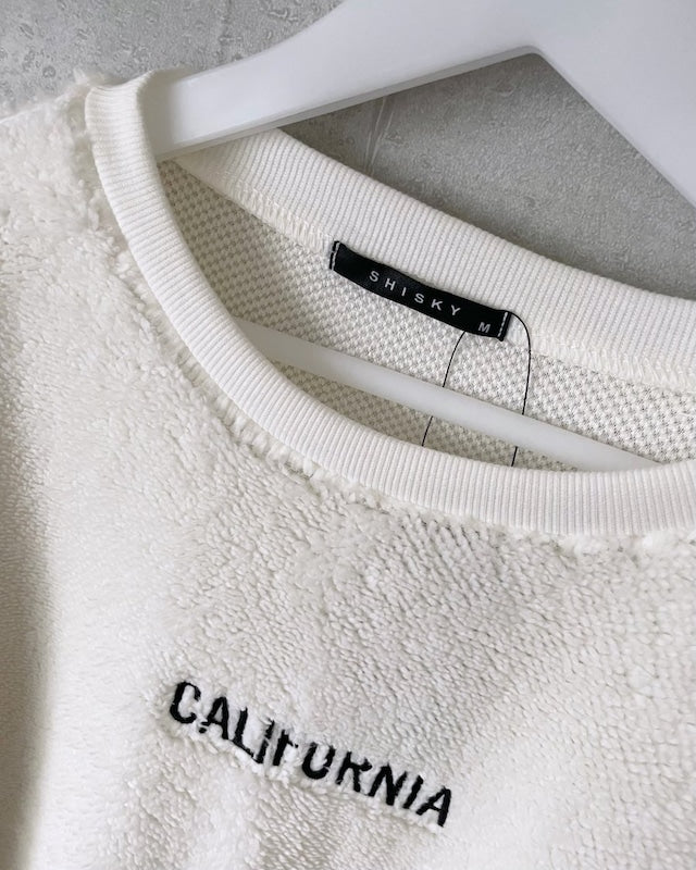 シャギー刺繍プルオーバー