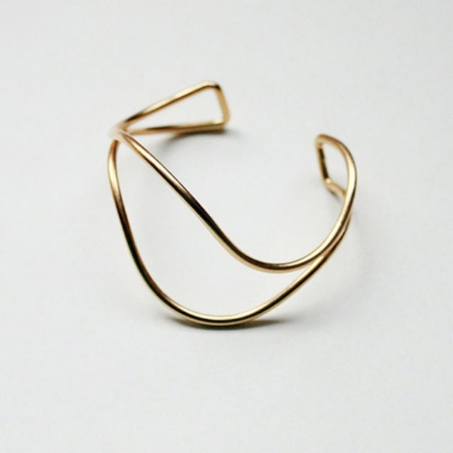 二連ウェーブバングル