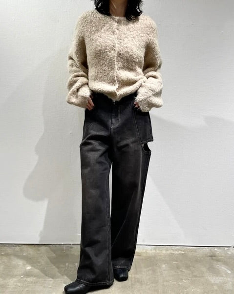 デニムサイドカットパンツ