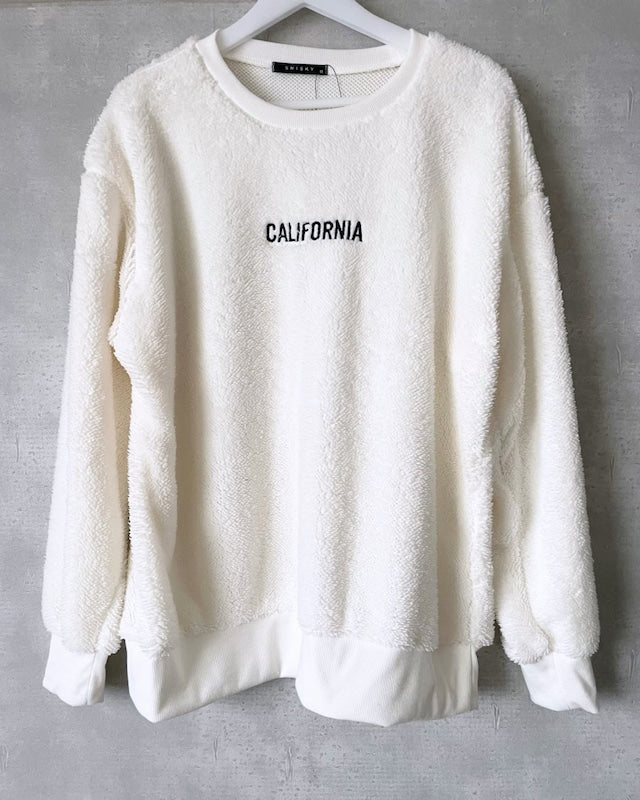 シャギー刺繍プルオーバー