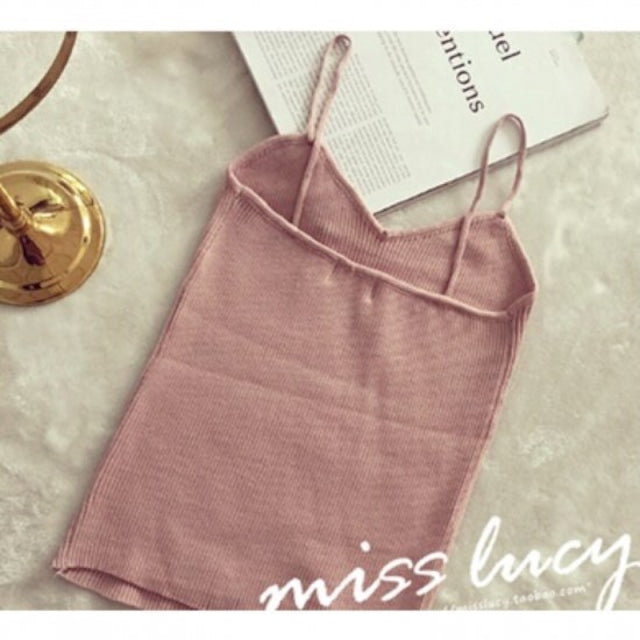 リブキャミソール