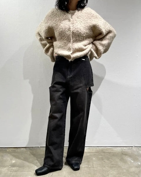 デニムサイドカットパンツ