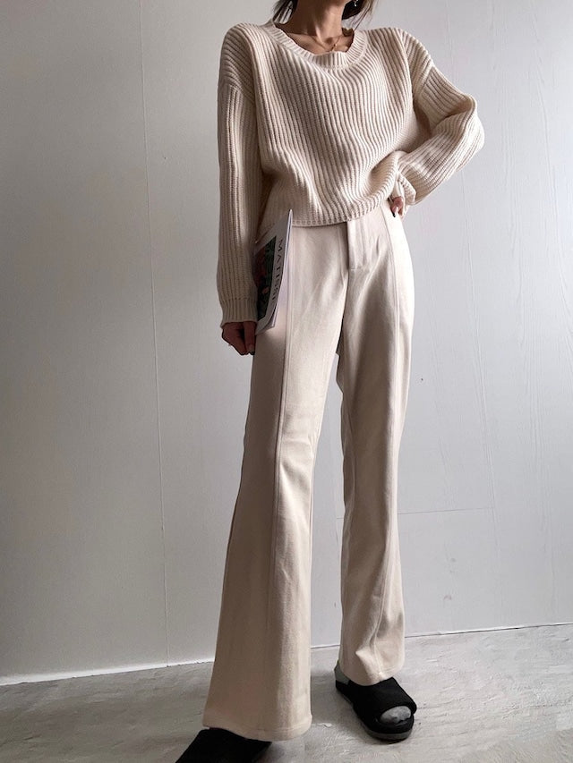 ポンチフレアパンツ