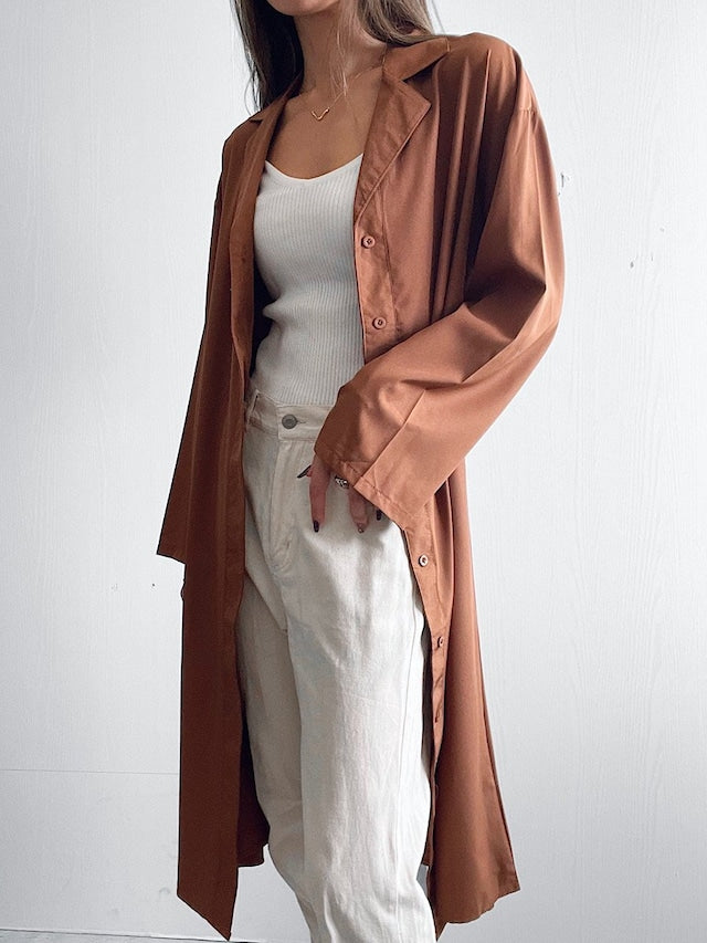 ロングダウンワンピース