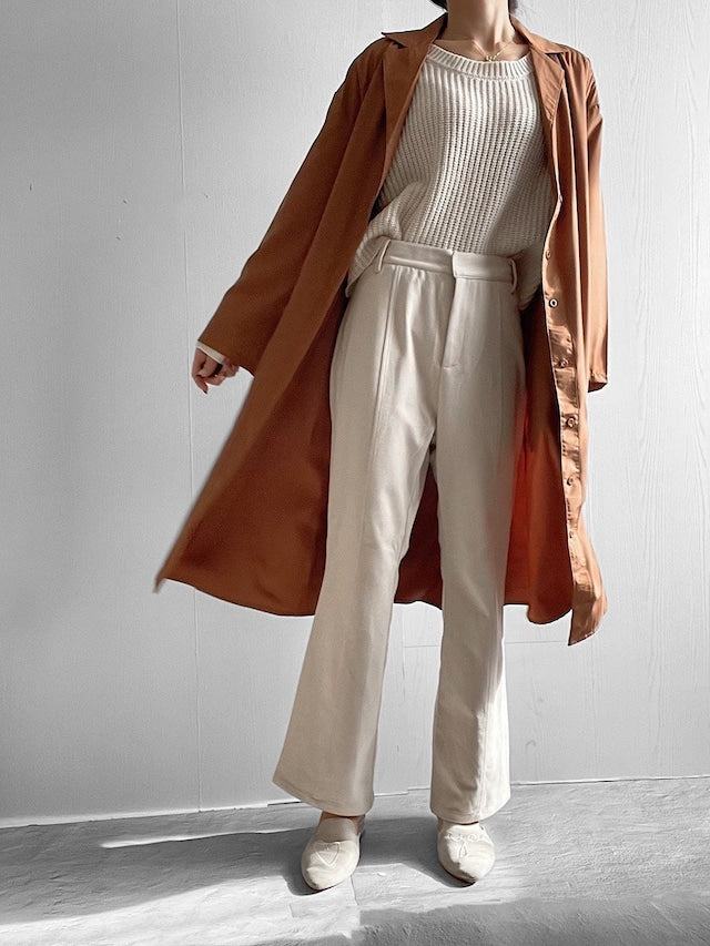 ロングダウンワンピース