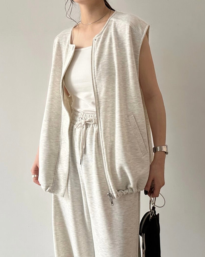 裏毛バルーンベスト