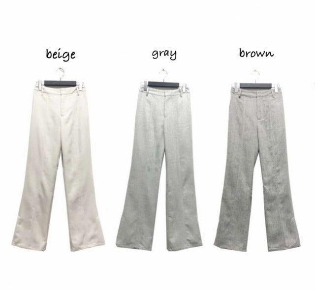 ヘリンボンフレアパンツ