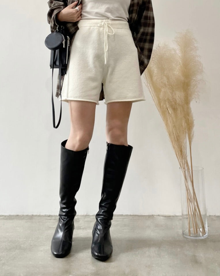 ニットショートパンツ
