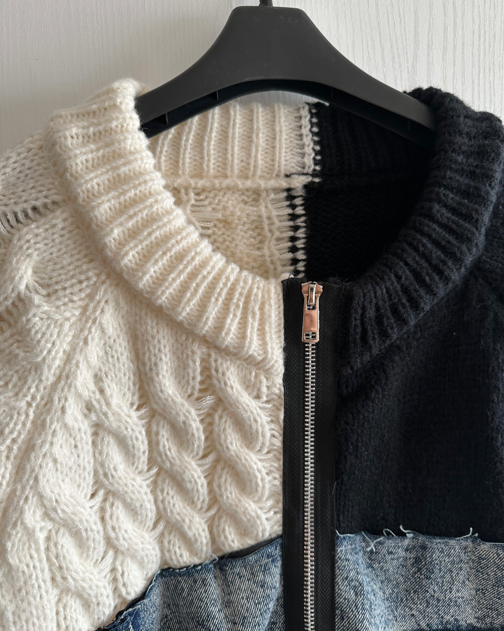 リメイクライク ケーブルニット