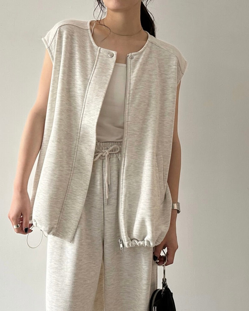 裏毛バルーンベスト