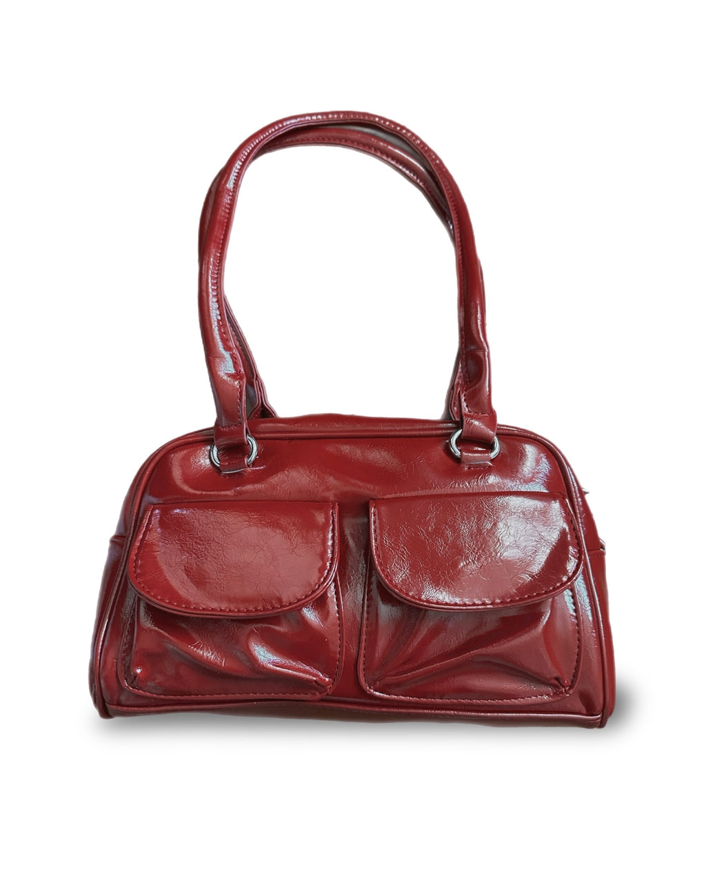 ダブルポケット ロングハンドバッグ