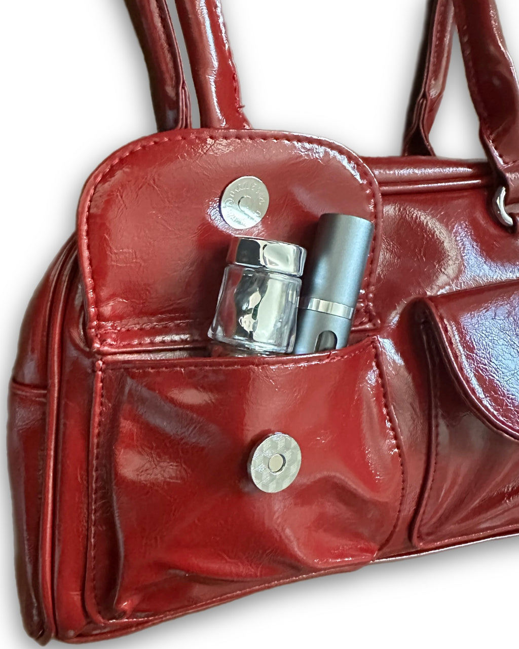 ダブルポケット ロングハンドバッグ