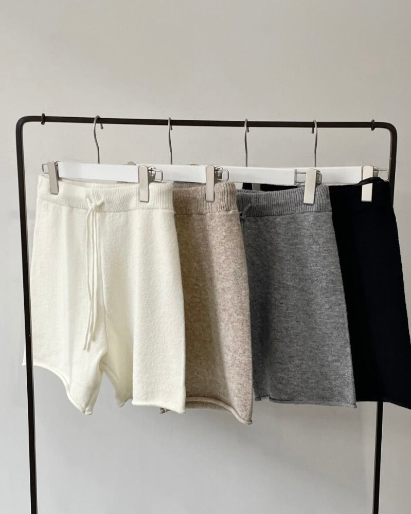 ニットショートパンツ 豊富なカラー