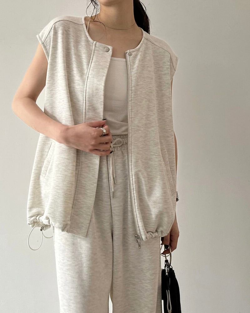 裏毛バルーンベスト