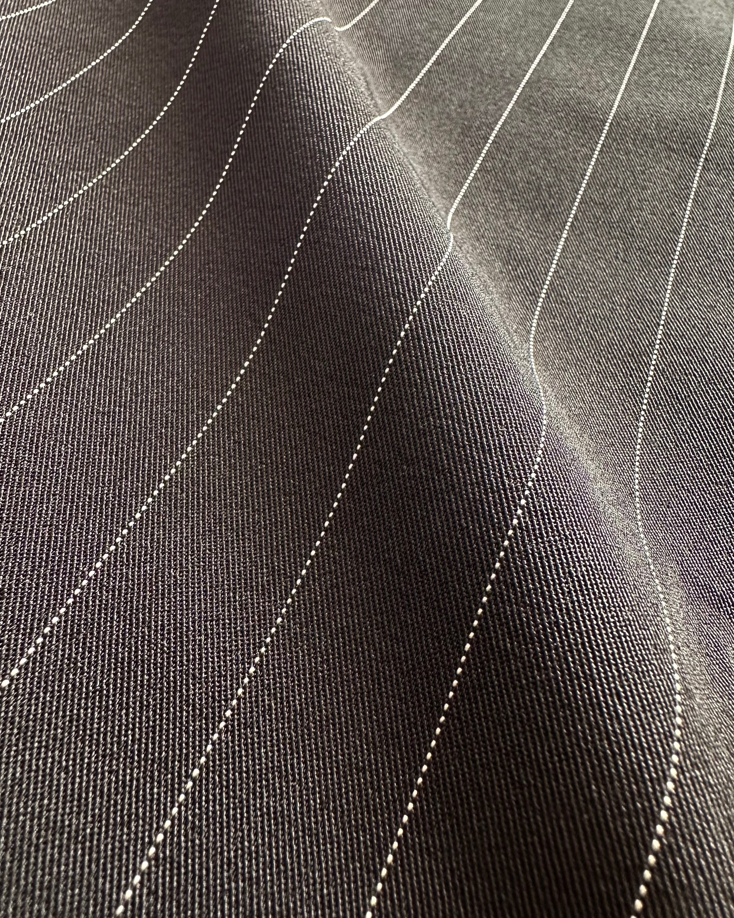 ピンストライプ配色ストレートパンツ