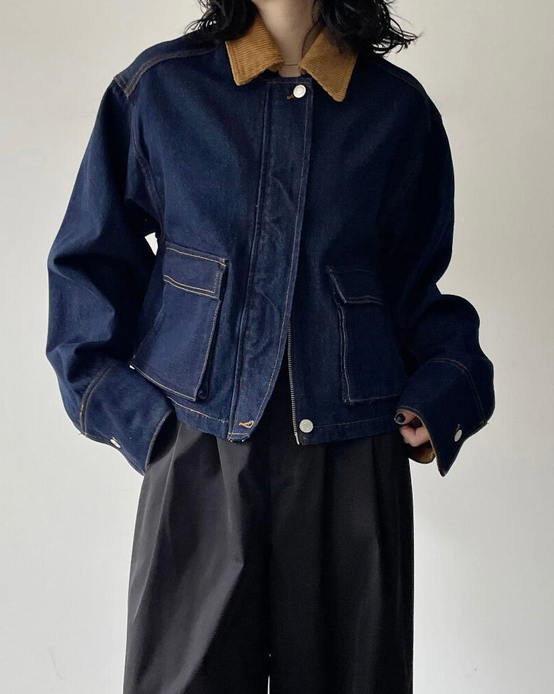 デニムショートカバーオール – LAUMA