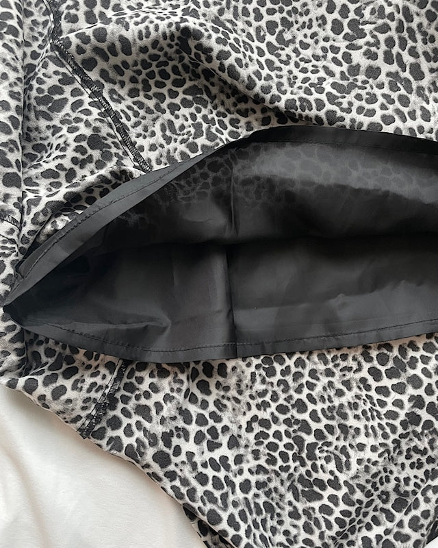 レオパード柄マーメイドスカート