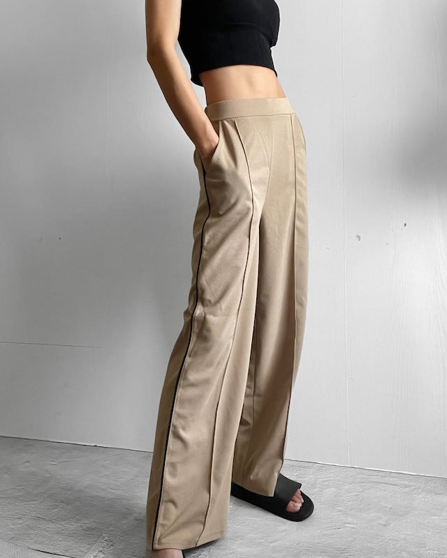 サイドラインワイドパンツ