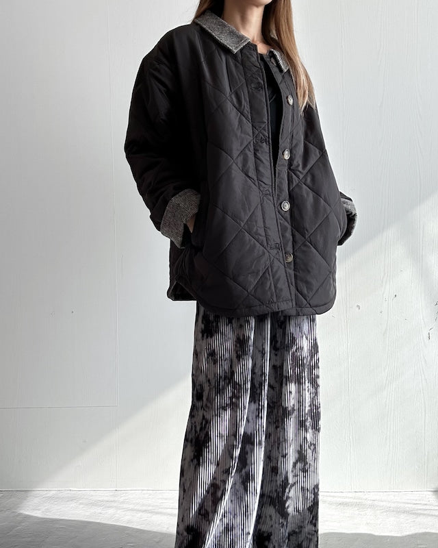 ステンカラー コート キルティング ジャケット