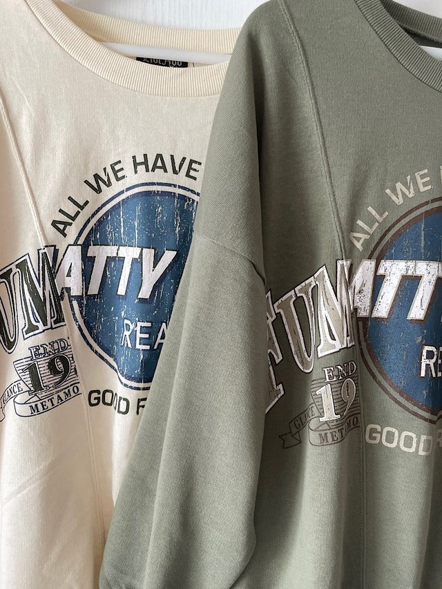 ヴィンテージ切り替えスウェット