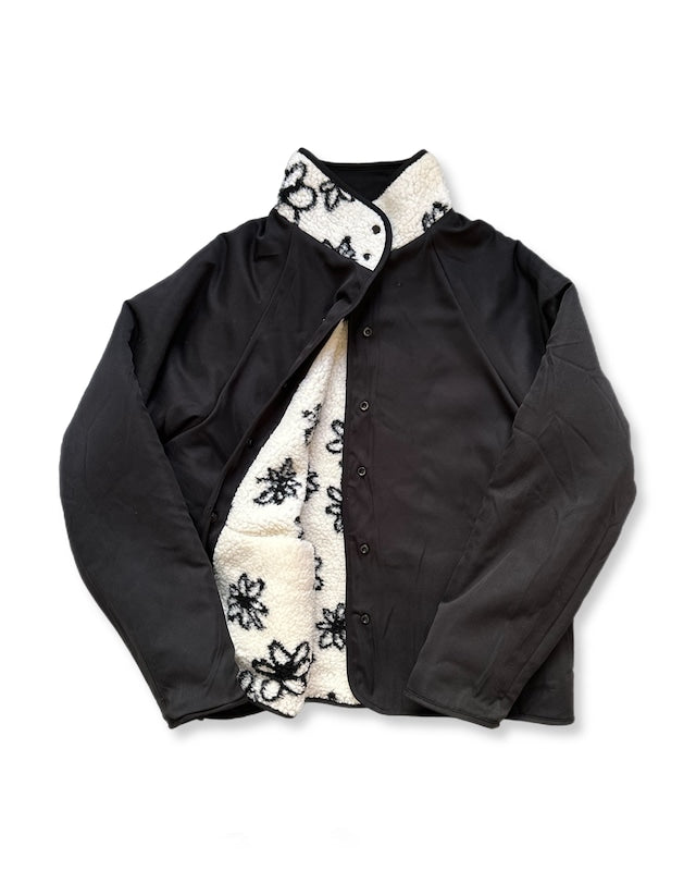 リバーシブルフラワーシェルパジャケット