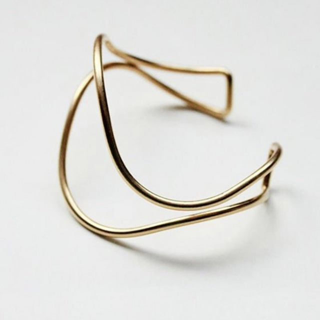 二連ウェーブバングル