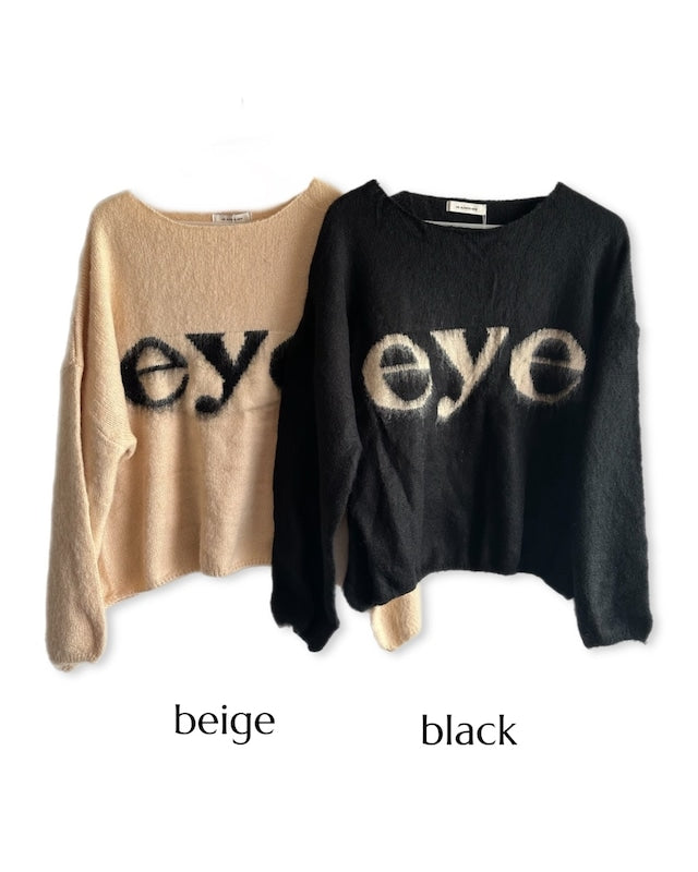 ロゴインターシャニットプルオーバー