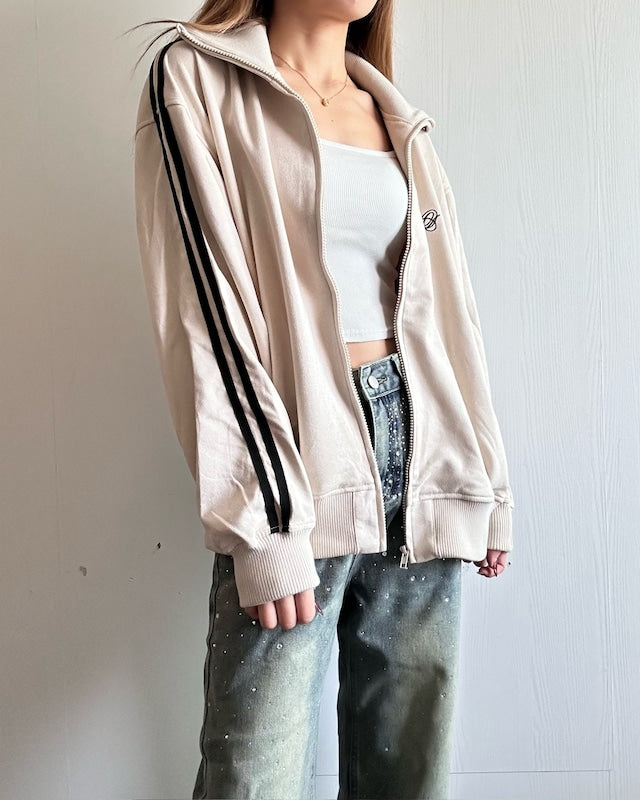 スエードポンチトラックジャケット