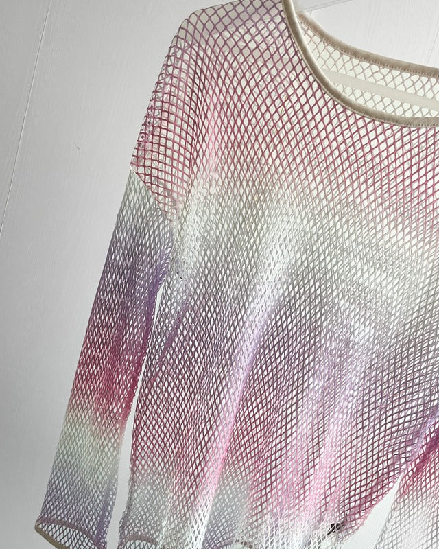 グラデーションフィッシュネットプルオーバー