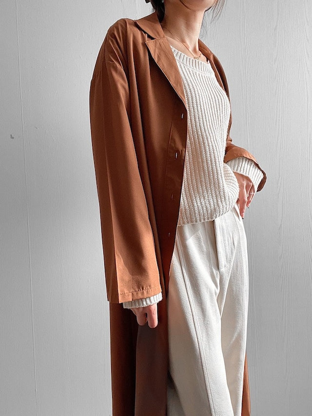 ロングダウンワンピース