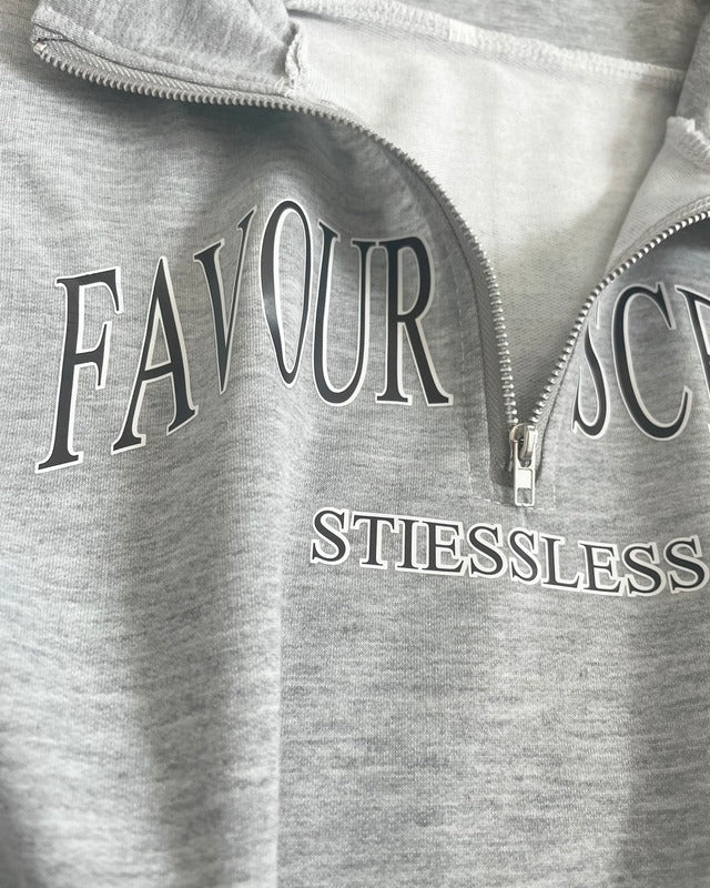 ハーフジッププルオーバー