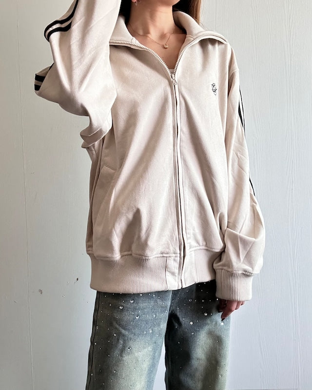 スエードポンチトラックジャケット