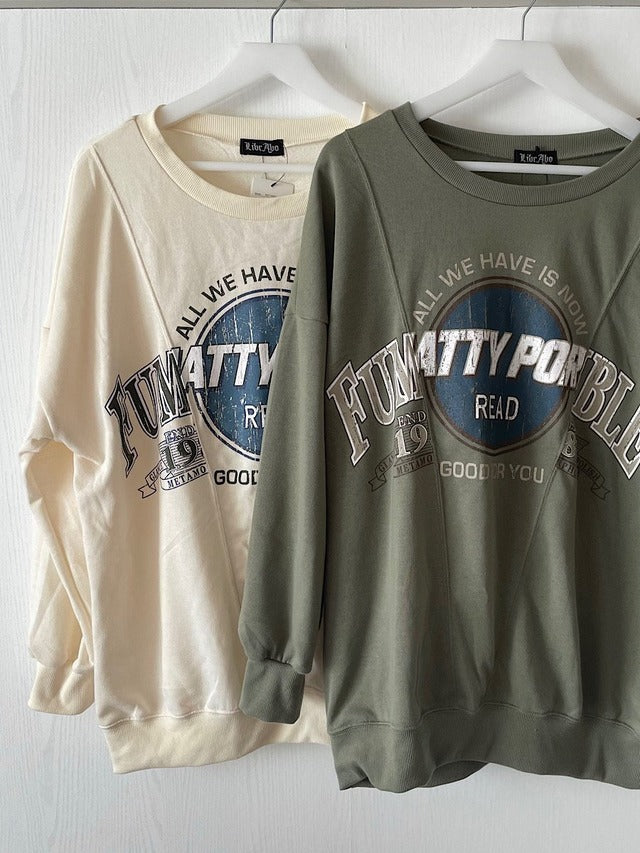 ヴィンテージ切り替えスウェット