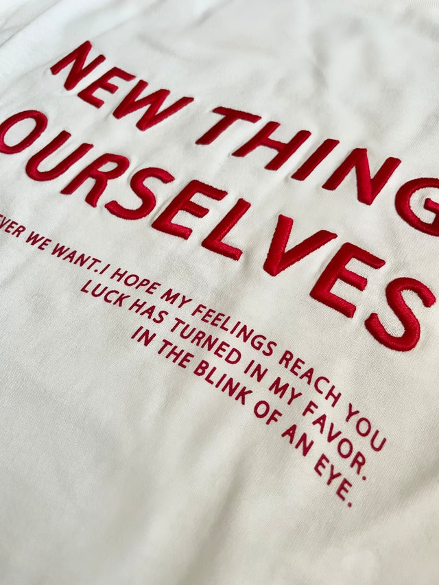 刺しゅうロゴロングTシャツ