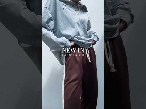 ハーフジッププルオーバー